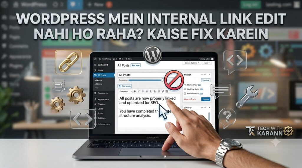 WordPress mein internal link edit nahi ho raha fix karne ka guide